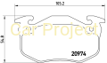 Klocki hamulcowe tył Brembo do Renault Clio 2 Sport 2