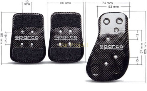 Nakładki na pedały  SPARCO CARBON